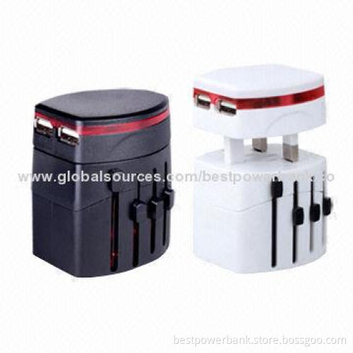 New Design One World Universal Travel Adapters with 5V/2.1A Output Current